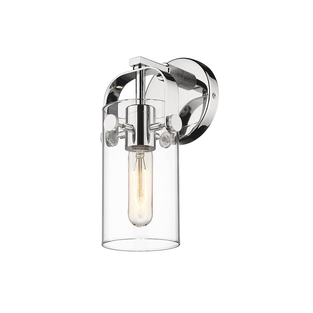 Innovations Downtown Urban 423-1W-PC-G423-7CL Wall Sconce Light - Polished Chrome