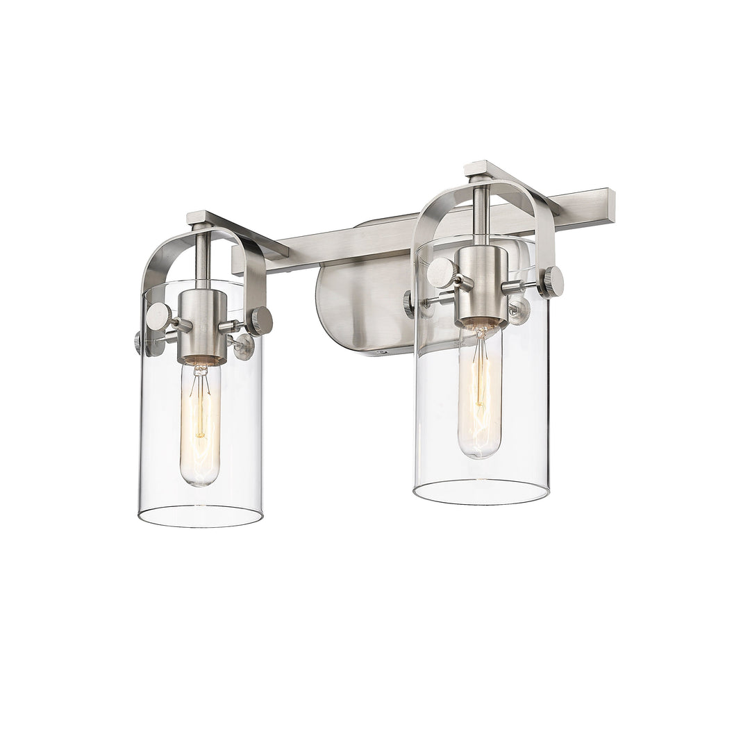 Innovations Downtown Urban 423-2W-SN-G423-7CL Bath Vanity Light 15 in. wide - Satin Nickel