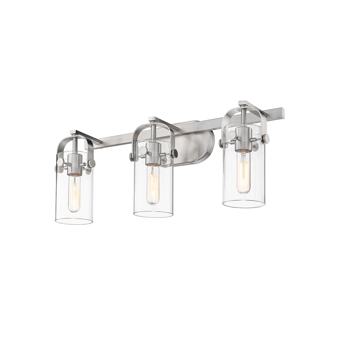 Innovations Downtown Urban 423-3W-SN-G423-7CL Bath Vanity Light 25 in. wide - Satin Nickel