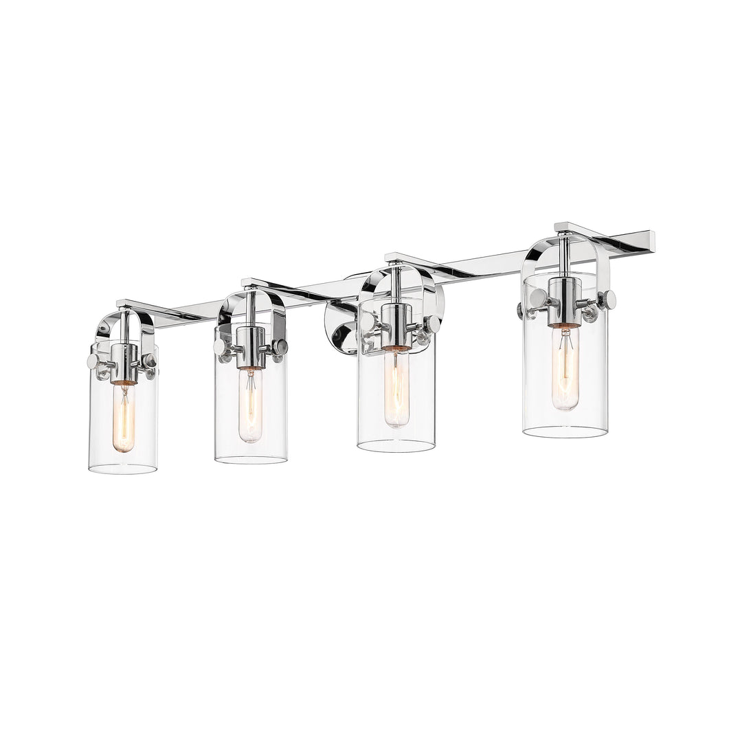 Innovations Downtown Urban 423-4W-PC-G423-7CL Bath Vanity Light 35 in. wide - Polished Chrome