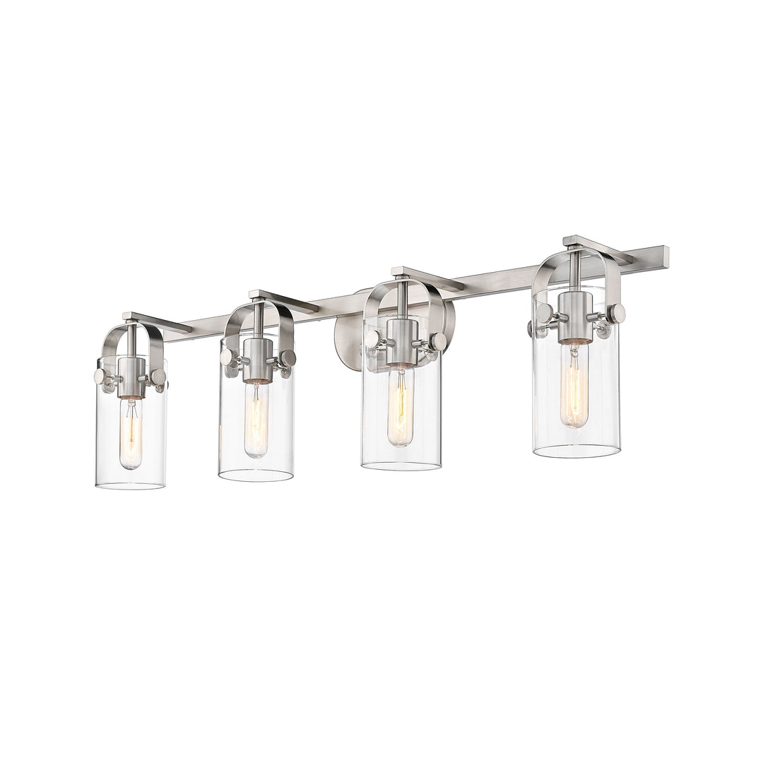 Innovations Downtown Urban 423-4W-SN-G423-7CL Bath Vanity Light 35 in. wide - Satin Nickel