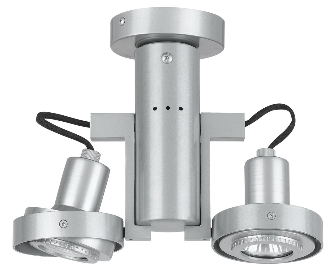 Cal Dual Spot CE-962/GU10-PS Ceiling Light - Painted Silver