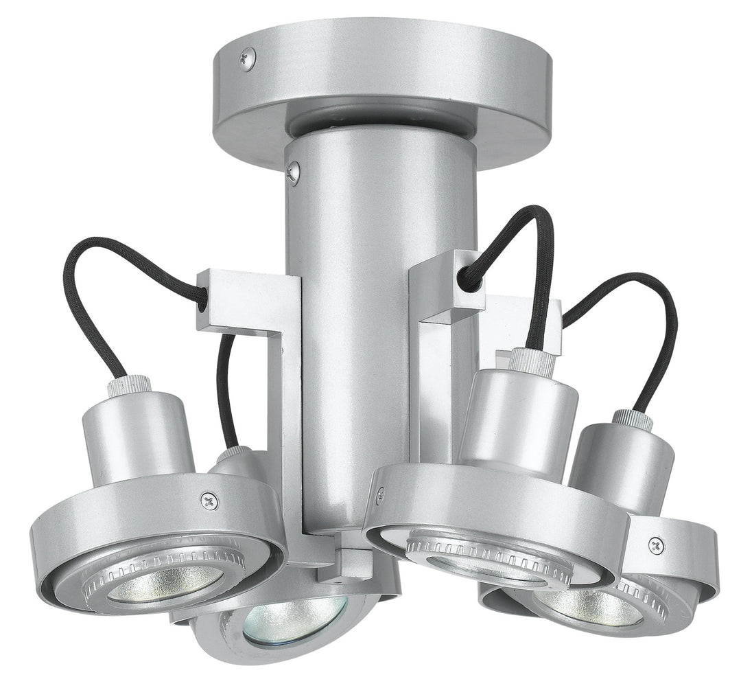Cal Quad Spot CE-964/MR-16-PS Ceiling Light - Painted Silver