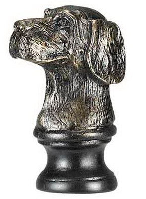 Cal Lighting FA-5019A Finials Golden Retriever Resin Finial Decor Bronze / Dark