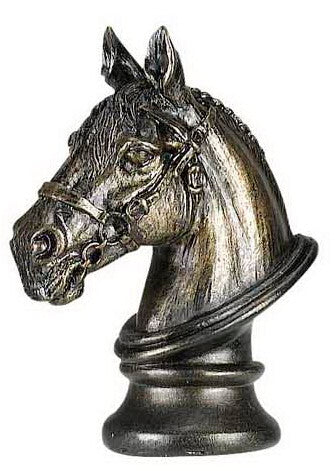 Cal Lighting FA-5020A Finials Stallion Resin Finial Decor Bronze / Dark