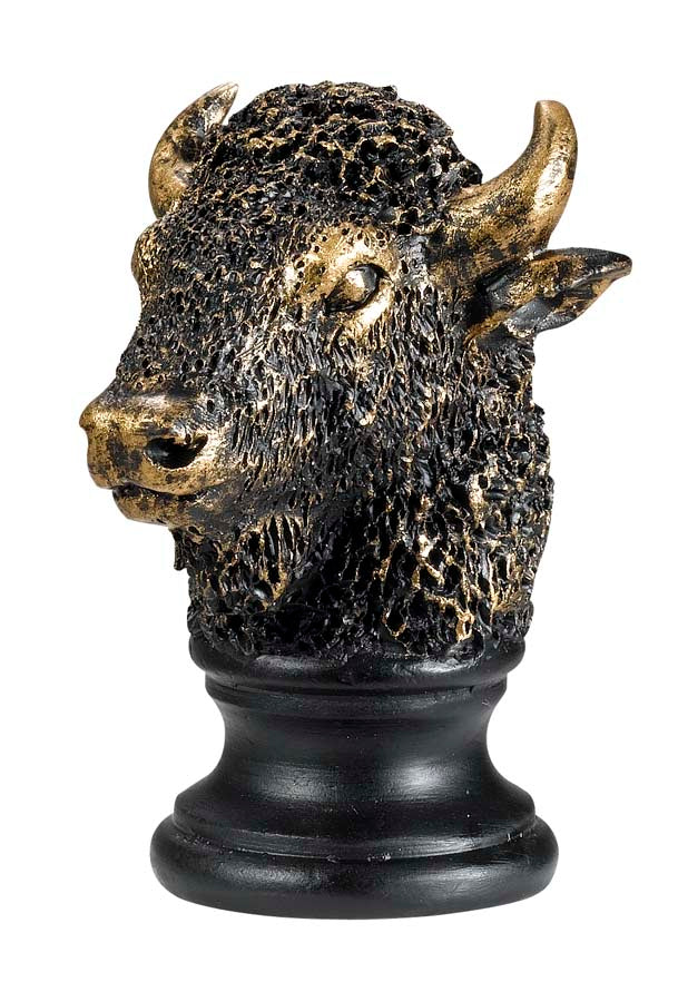 Cal Lighting FA-5067A Finials Buffalo Resin Finial Decor Bronze / Dark