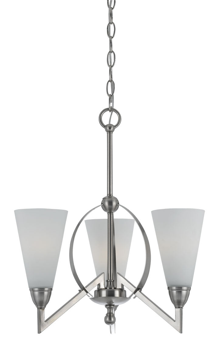 Cal Canroe FX-3508/3 Chandelier Light - Brushed Steel