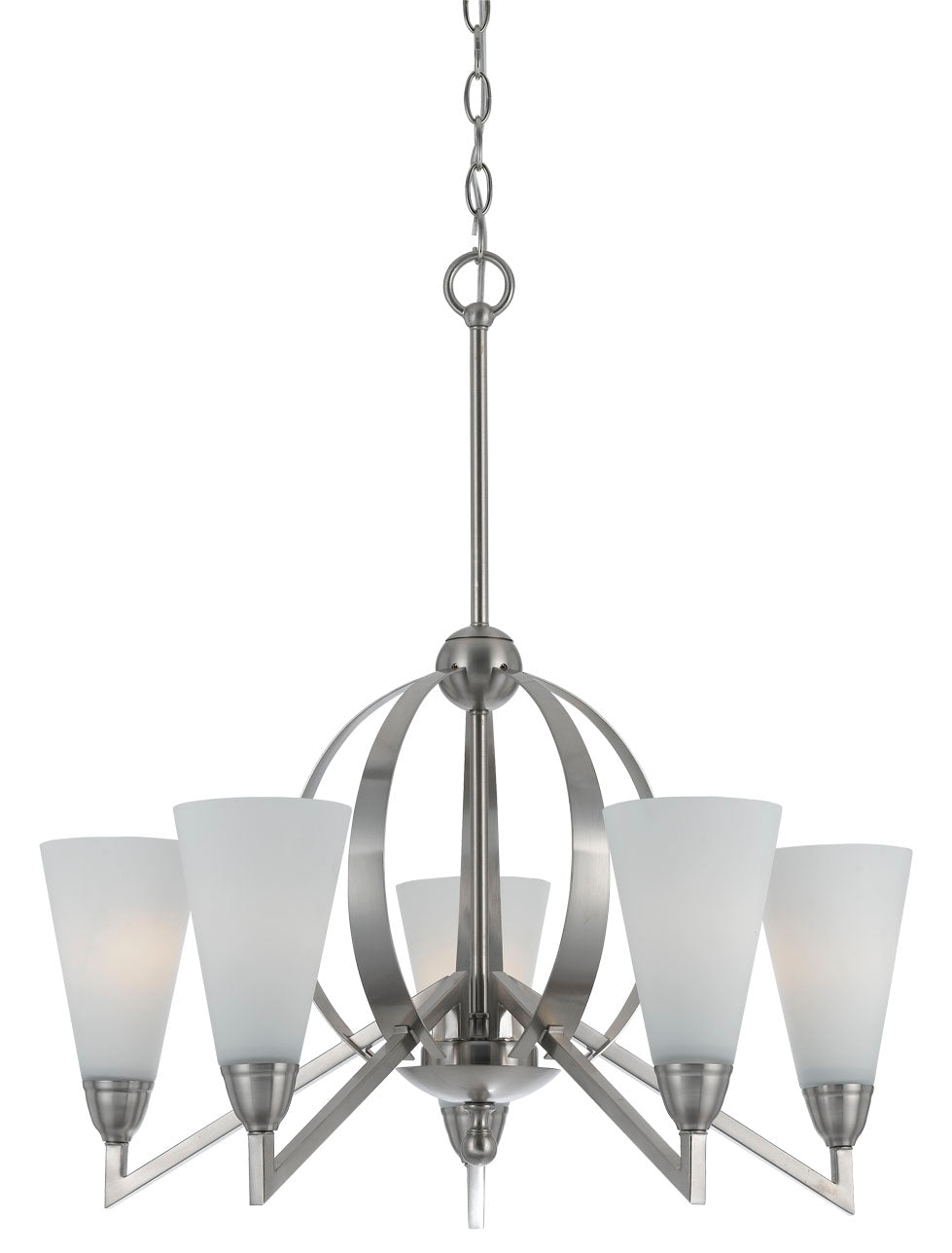 Cal Canroe FX-3508/5 Chandelier Light - Brushed Steel