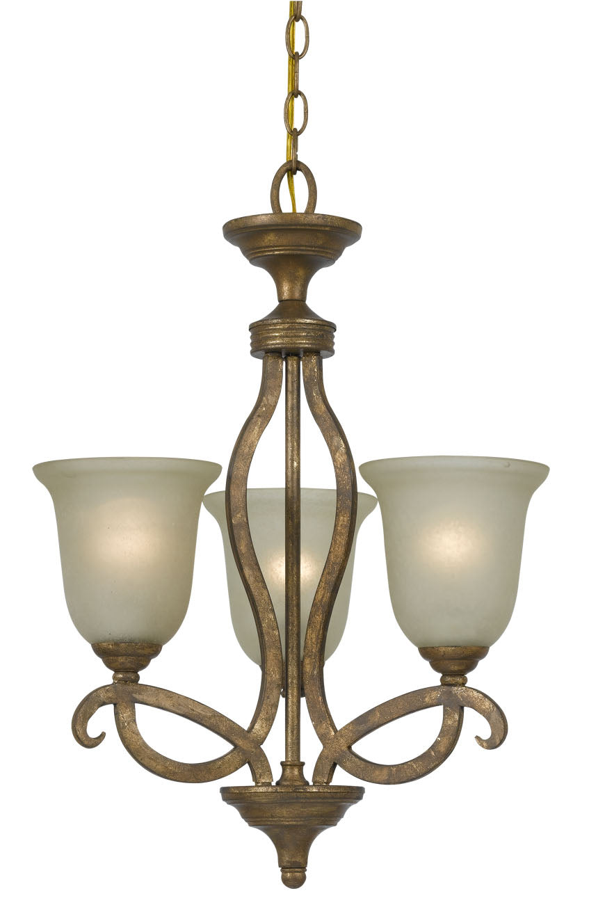 Cal Emmet FX-3512/3 Chandelier Light - Vintage Gold