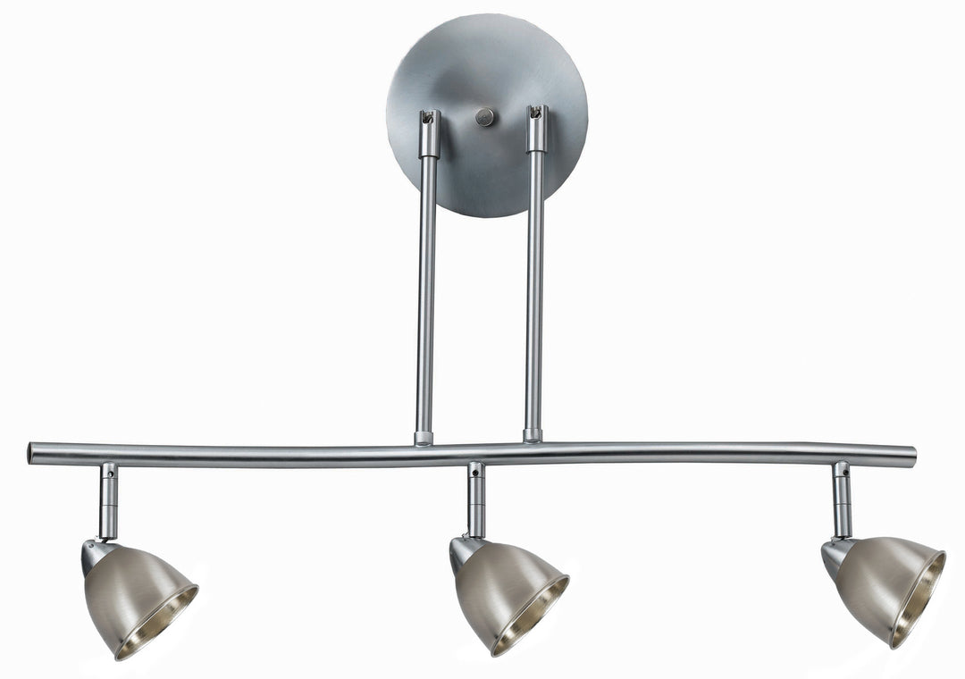 Cal Lighting SL-954-3-BS/CBS Serpentine Three Light Pendant Track Light Pewter, Nickel, Silver