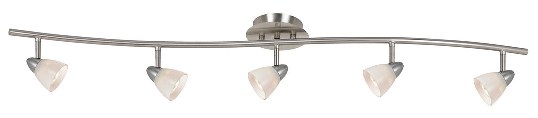 Cal Serpentine SL-954-5-BS/WH Ceiling Light - Brushed Steel