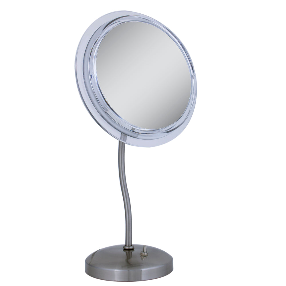 Zadro Lighting SL46 Surround Light Lighted Vanity Mirror Vanity Mrror Mirror Pewter, Nickel, Silver