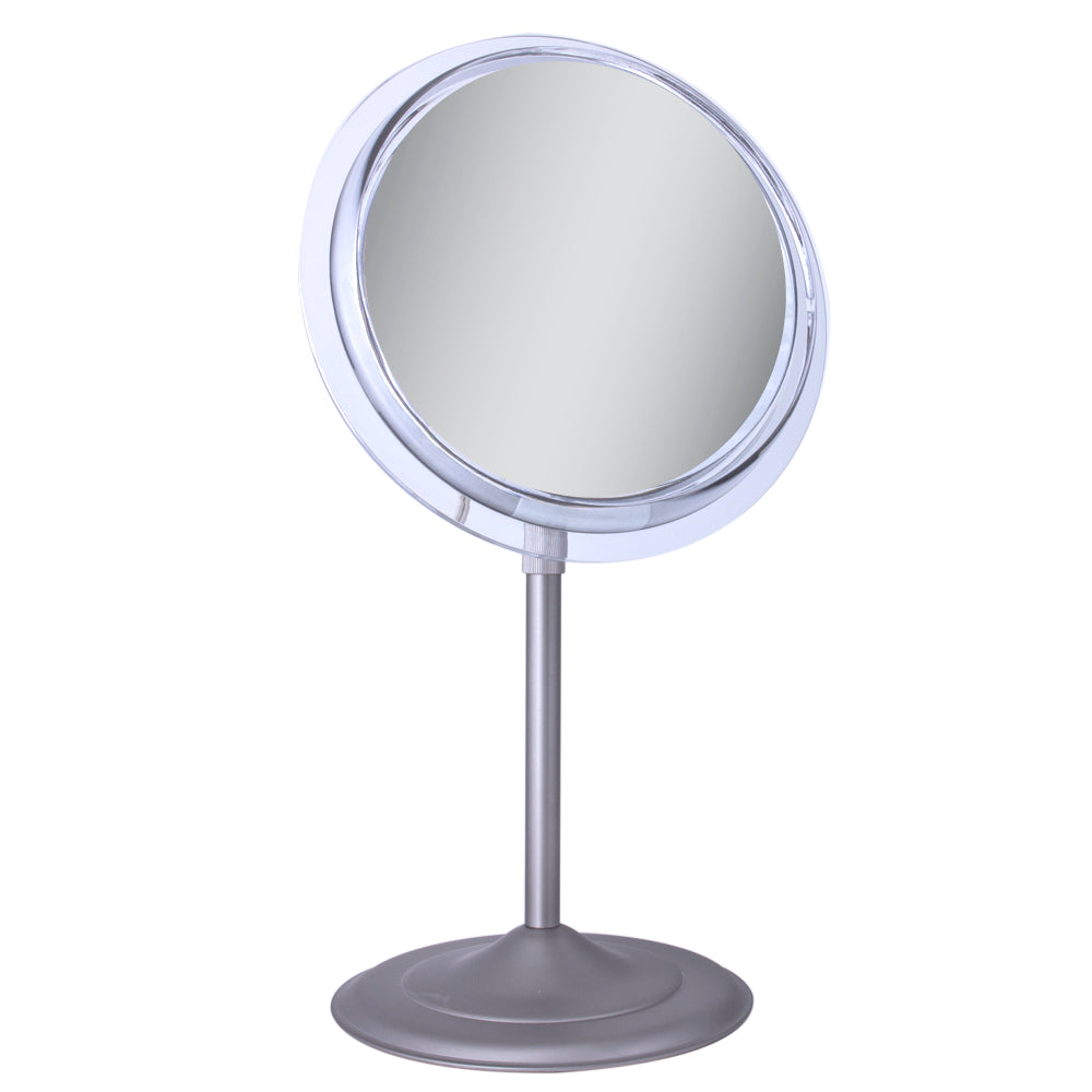 Zadro Lighting SA45 Surround Light Lighted Vanity Mirror Vanity Mrror Mirror Pewter, Nickel, Silver