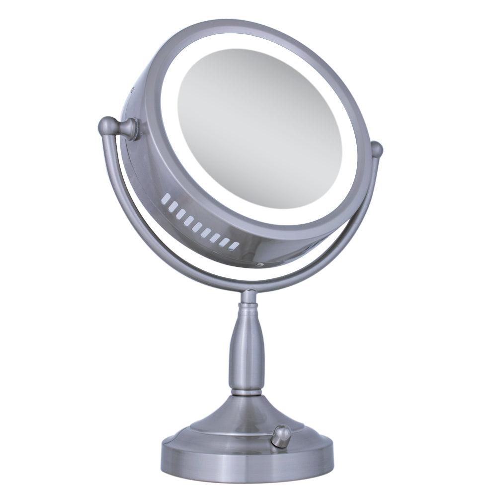 Zadro Lighting RDV68 Surround Light Lighted Vanity Mirror Vanity Mrror Mirror Pewter, Nickel, Silver