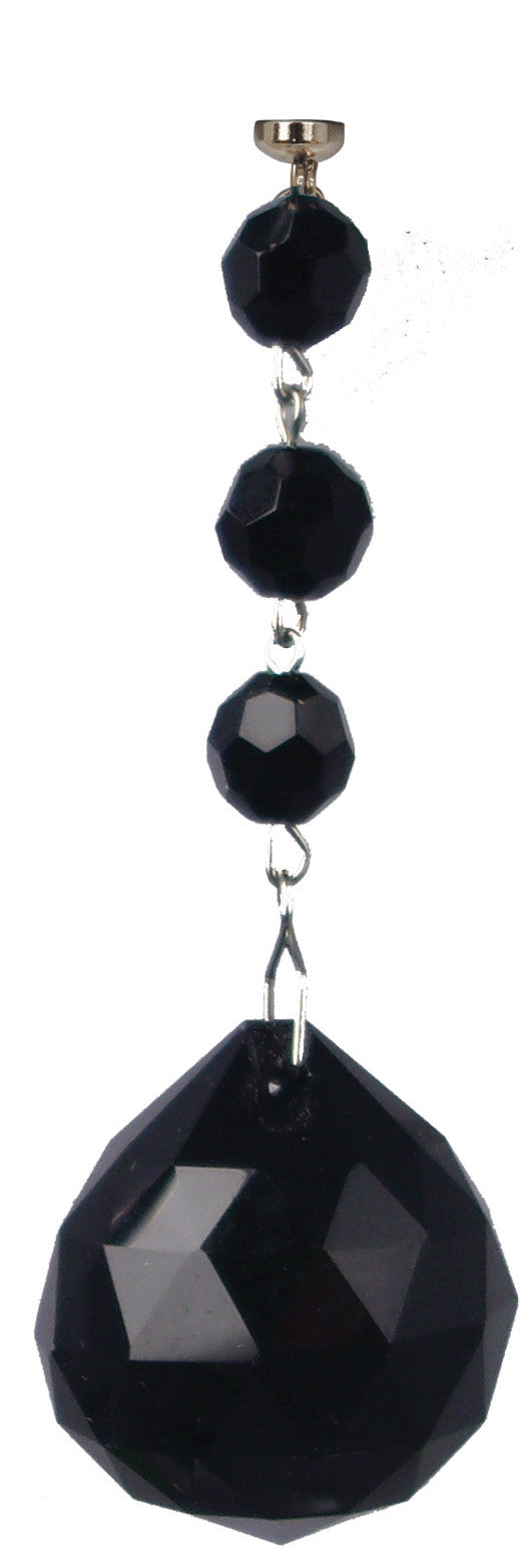 Magtrim Lighting GB-4507 Faceted Ball Black Faceted Ball - 30Mm (3 Per Box) Home Decor Black