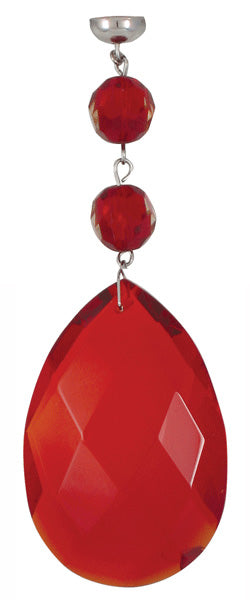 Magtrim Lighting RR-1219 Faceted Almond Red Faceted Almond - 2 (3 Per Box) Home Decor Bronze / Dark