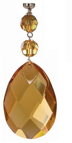 Magtrim Lighting TC-4909 Faceted Almond Amber Faceted Almond - 2 (3 Per Box) Home Decor Bronze / Dark