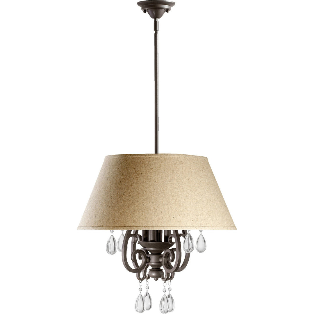 Quorum Anders 6813-4-86 Chandelier Light - Oiled Bronze