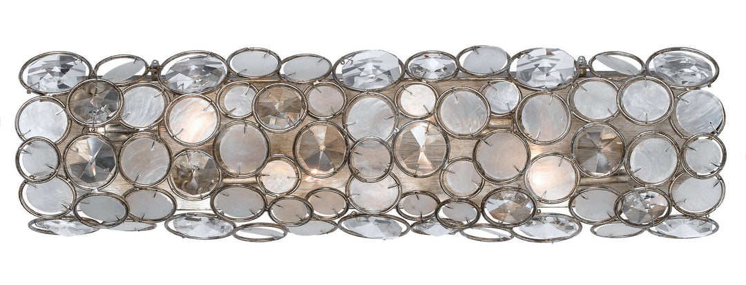 Crystorama Palla 526-SA Bath Vanity Light - Antique Silver