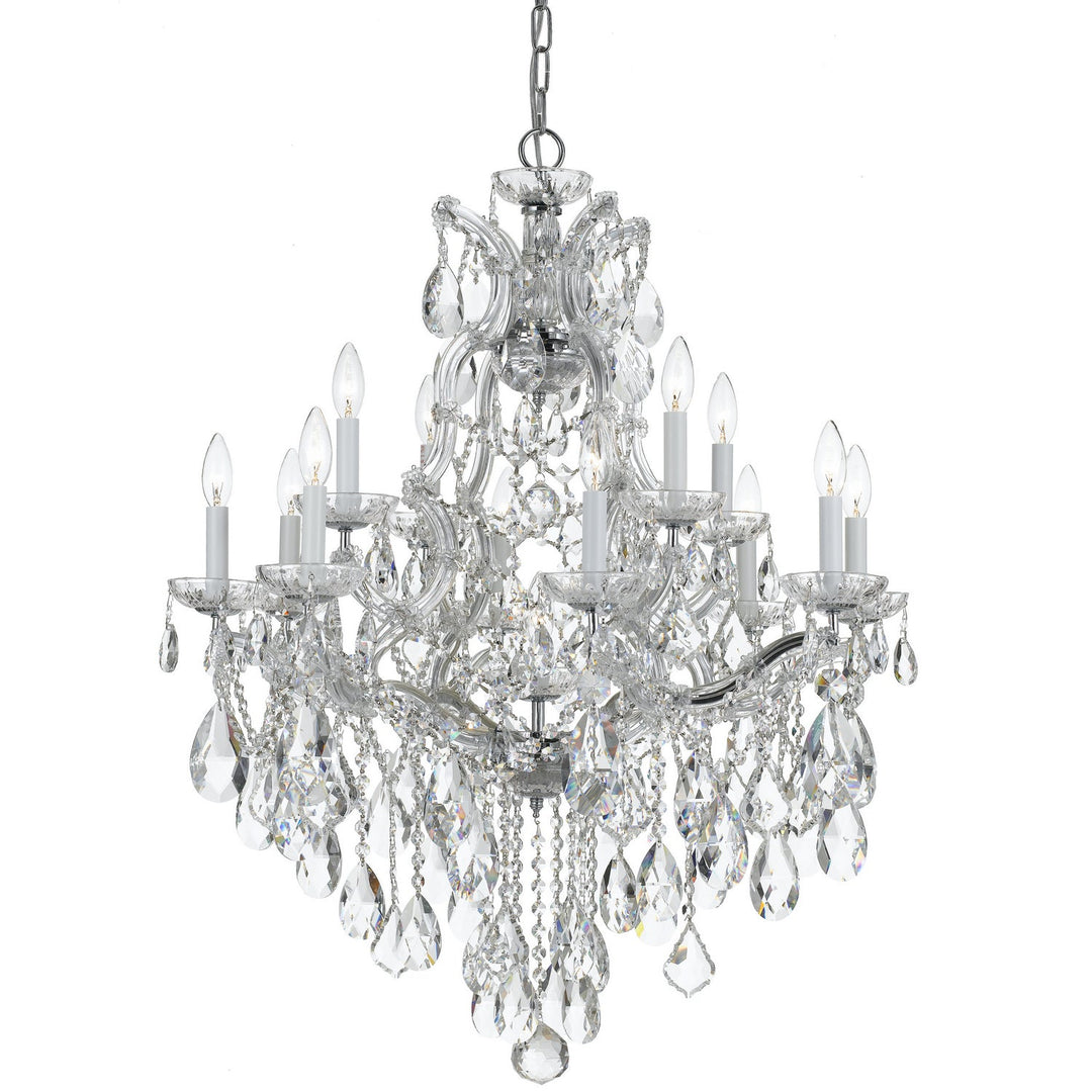 Crystorama Maria Theresa 4413-CH-CL-S Chandelier Light - Polished Chrome