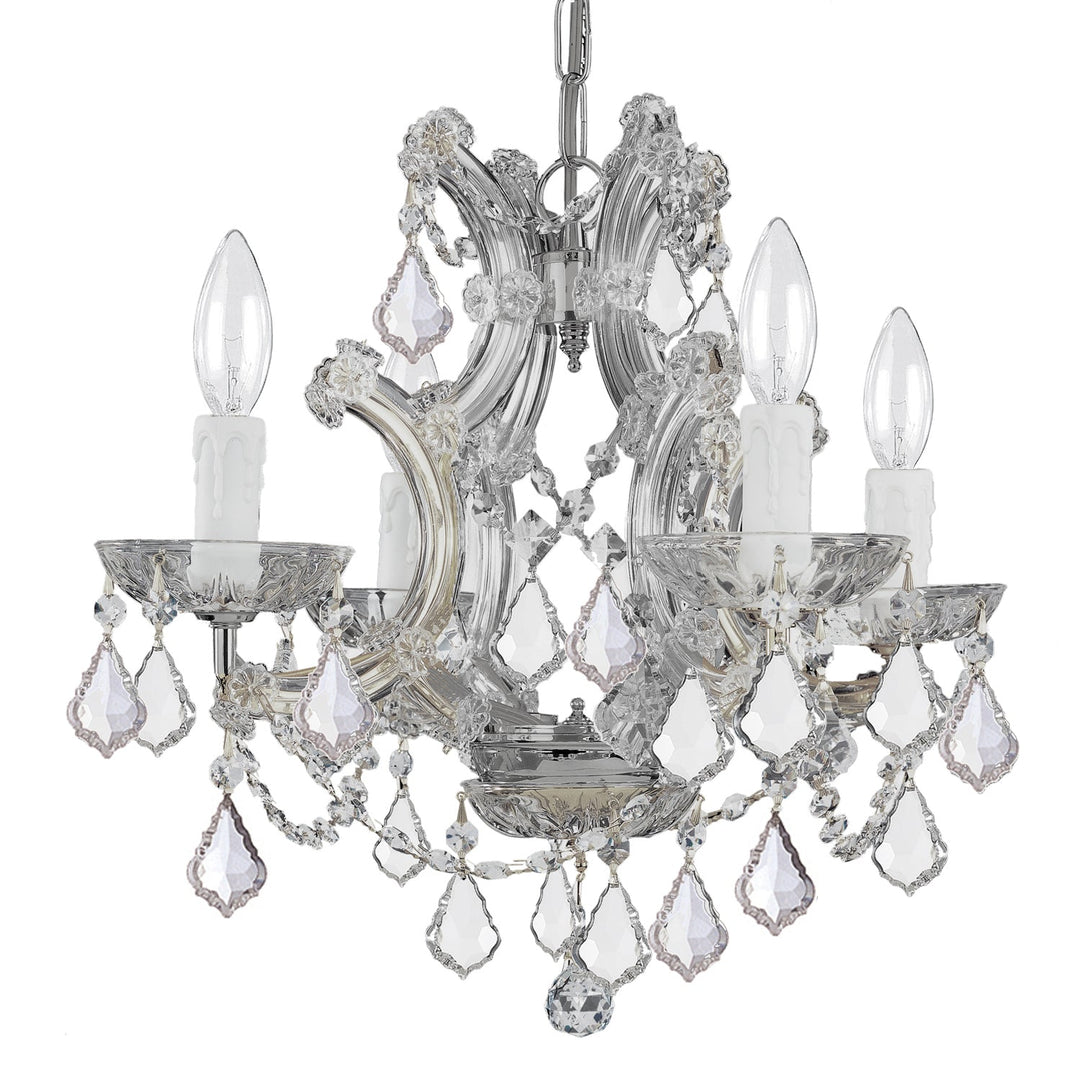 Crystorama Maria Theresa 4474-CH-CL-MWP Chandelier Light - Polished Chrome