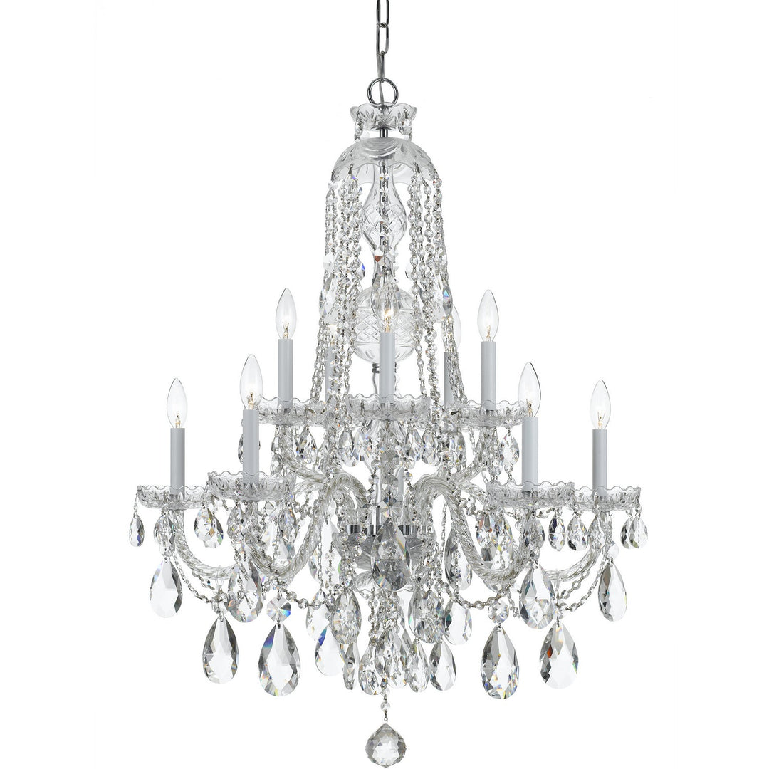 Crystorama Traditional Crystal 1110-CH-CL-MWP Chandelier Light - Polished Chrome