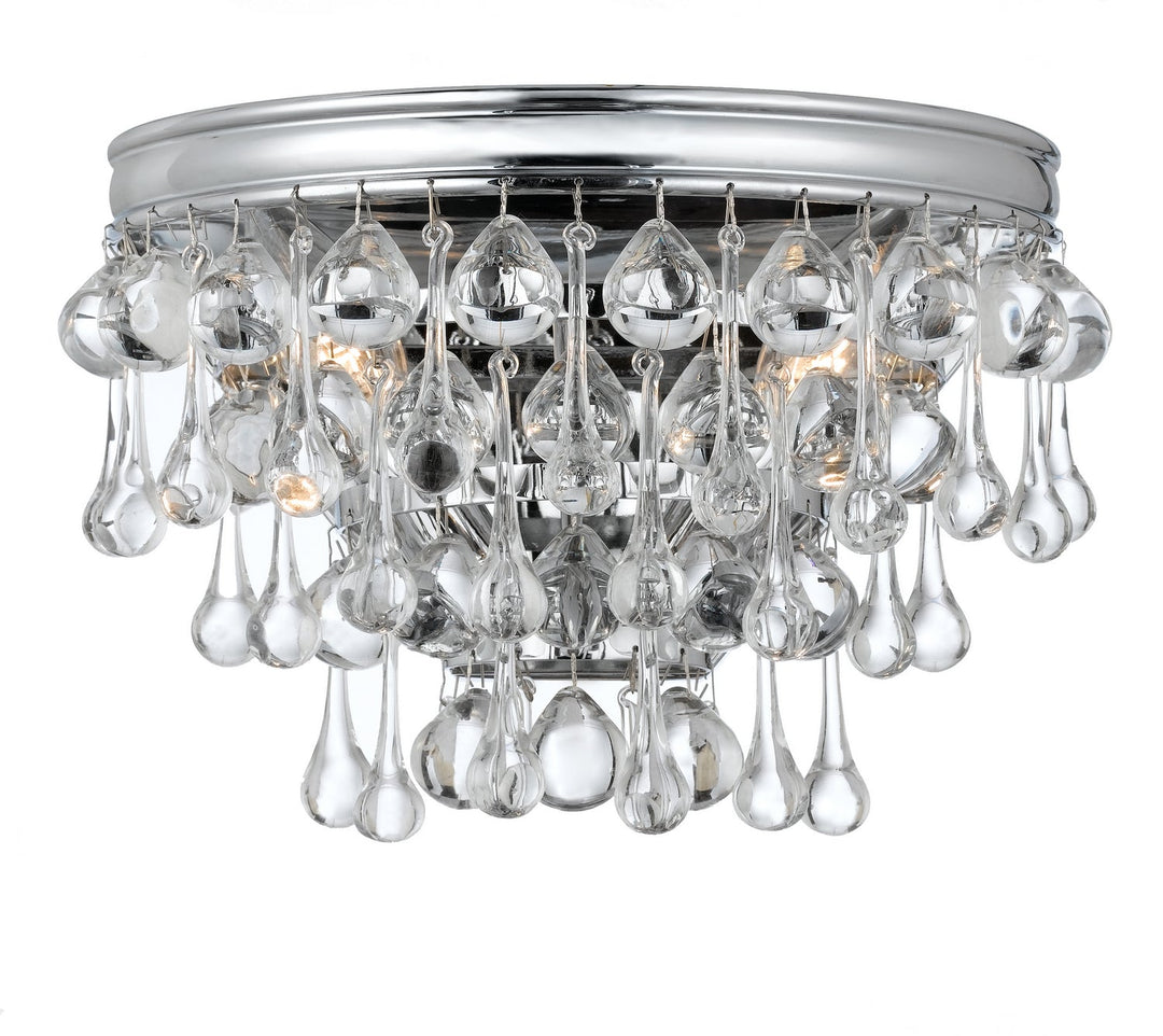 Crystorama Calypso 132-CH Wall Light - Polished Chrome