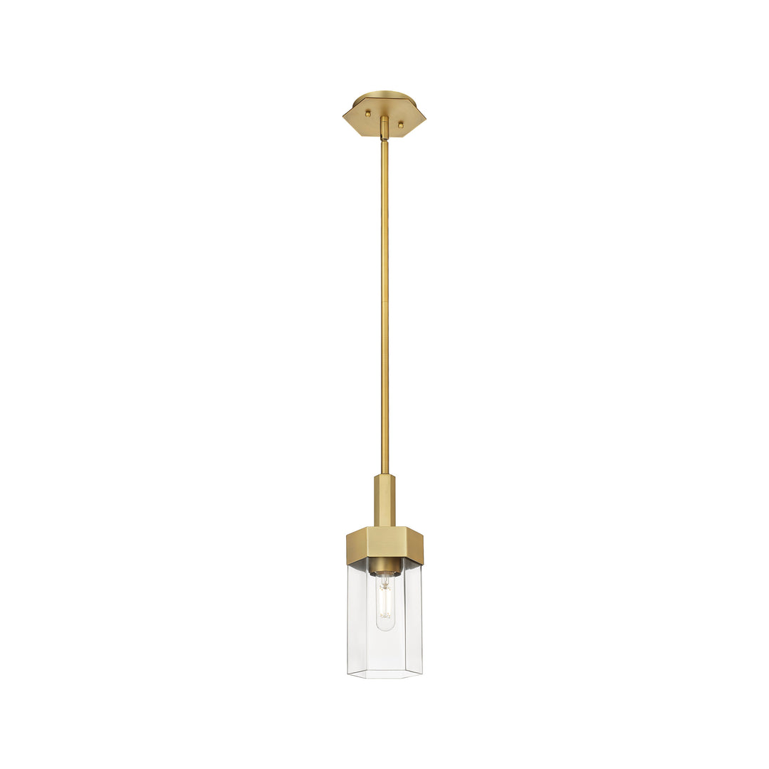 Innovations Downtown Urban 427-1S-BB-G427-9CL Pendant Light - Brushed Brass