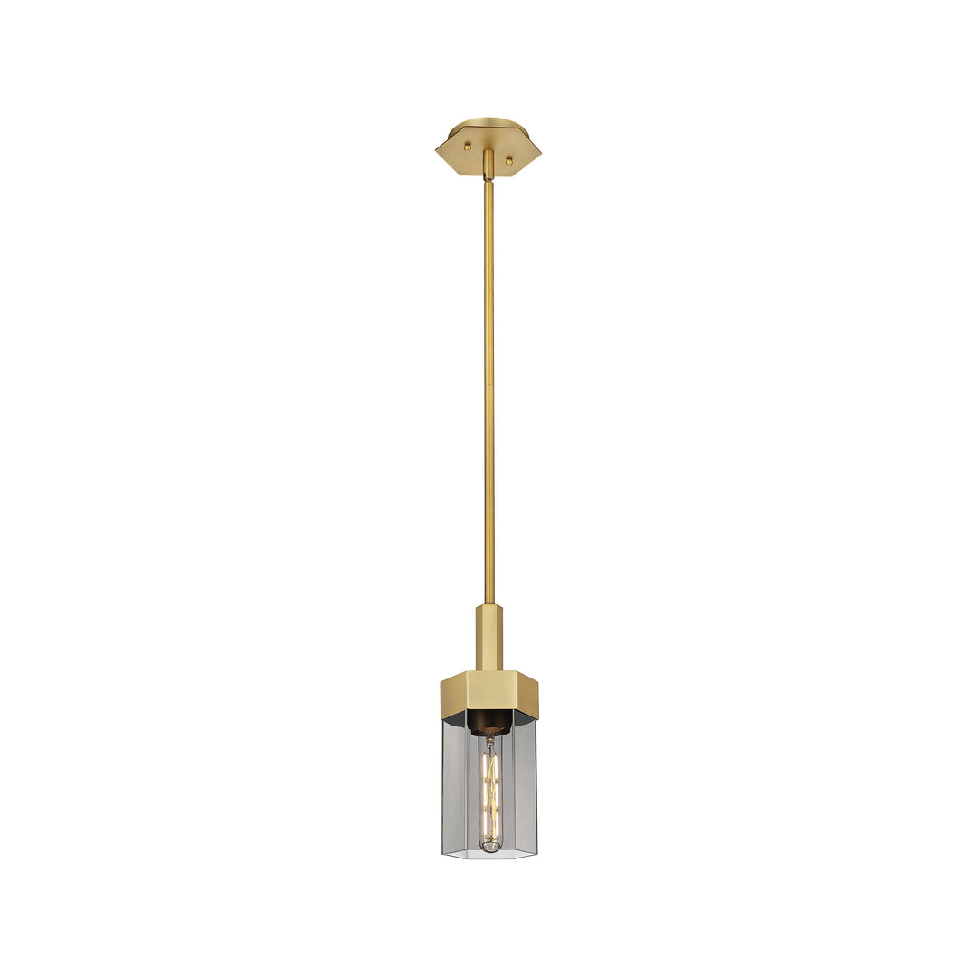 Innovations Downtown Urban 427-1S-BB-G427-9SM Pendant Light - Brushed Brass