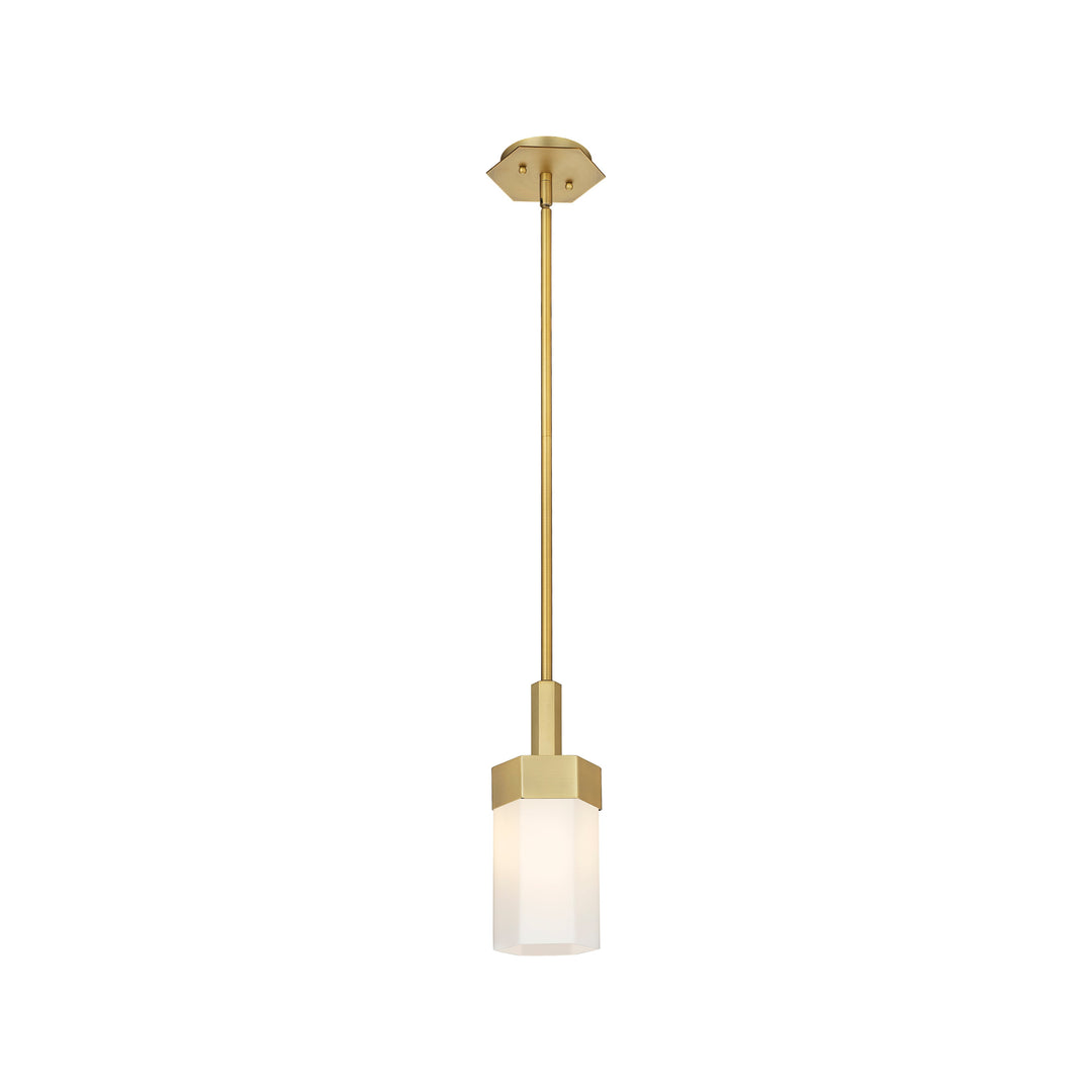 Innovations Downtown Urban 427-1S-BB-G427-9WH Pendant Light - Brushed Brass