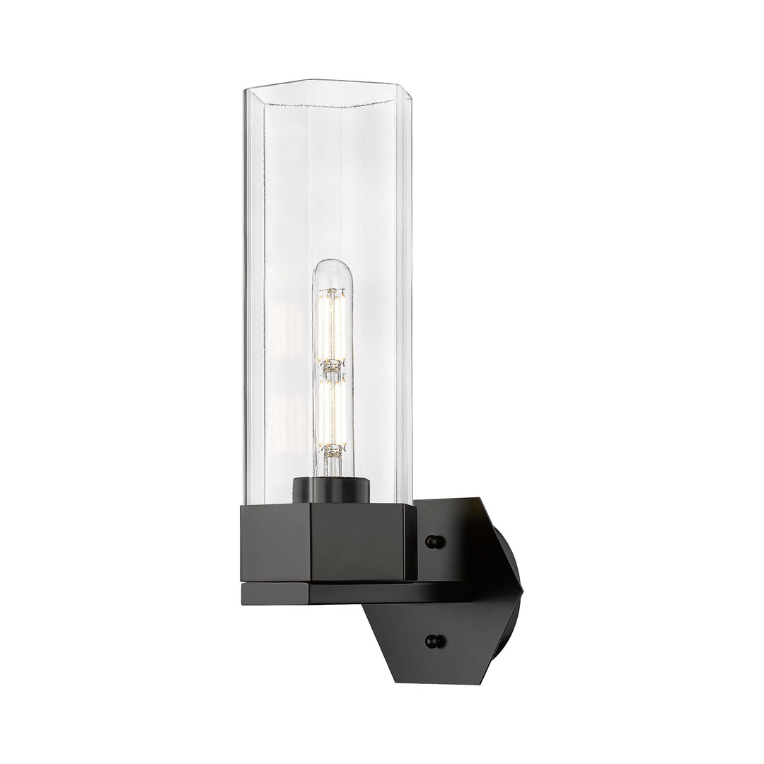 Innovations Downtown Urban 427-1W-BK-G427-14CL Wall Sconce Light - Matte Black