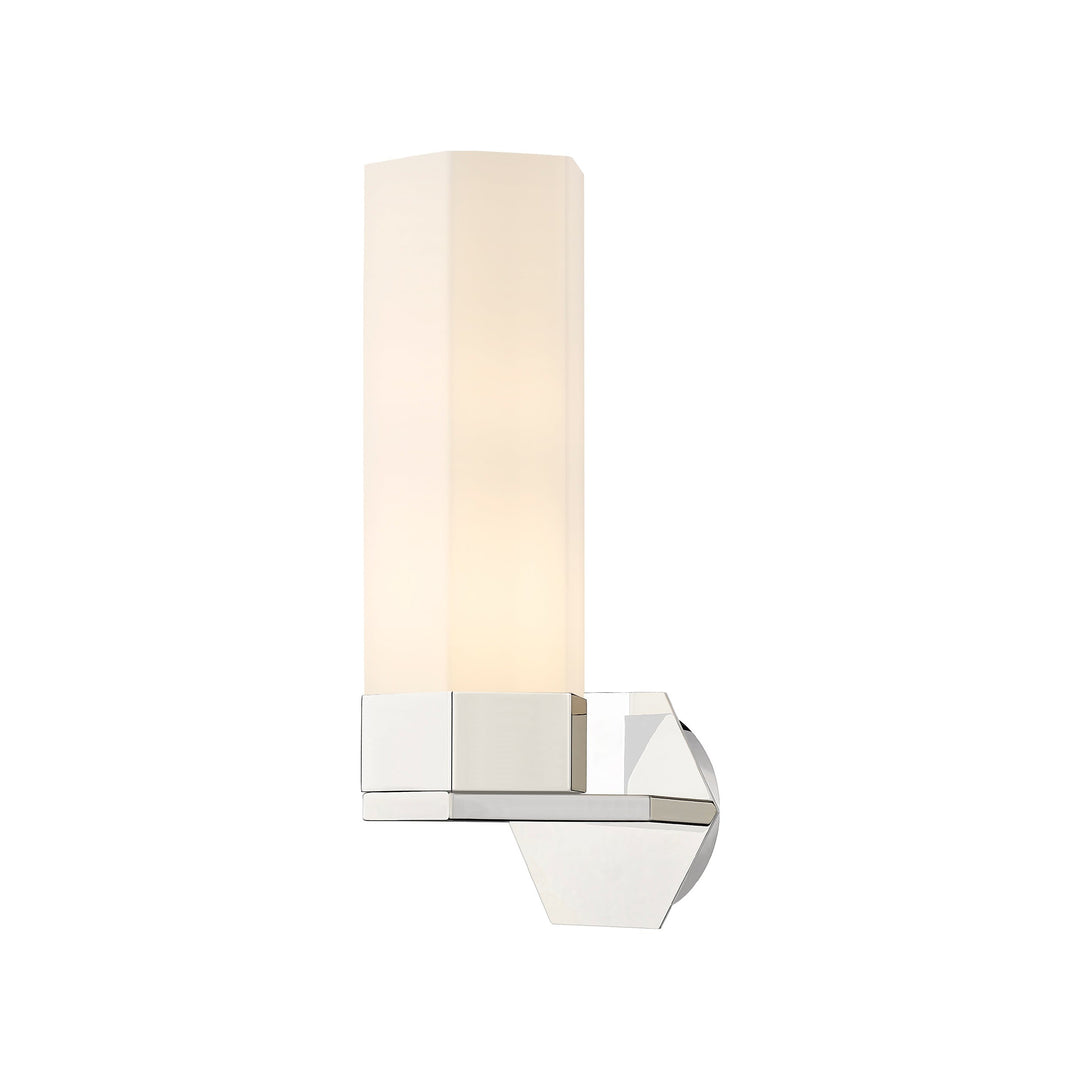 Innovations Downtown Urban 427-1W-PN-G427-14WH Wall Sconce Light - Polished Nickel