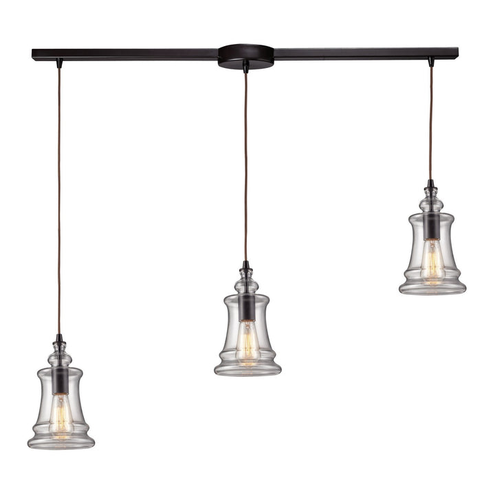 Elk Menlow Park 60042-3L Pendant Light - Oiled Bronze