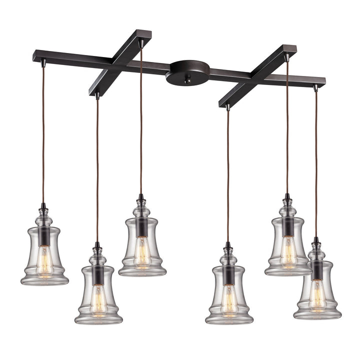 Elk Menlow Park 60042-6 Pendant Light - Oiled Bronze