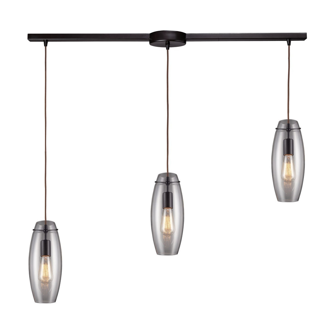 Elk Menlow Park 60044-3L Pendant Light - Oiled Bronze