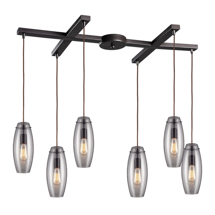 Elk Menlow Park 60044-6 Pendant Light - Oiled Bronze