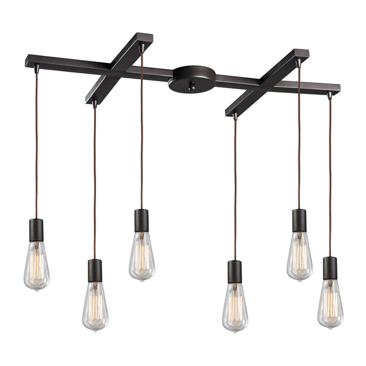 Elk Menlow Park 60046-6 Pendant Light - Oiled Bronze
