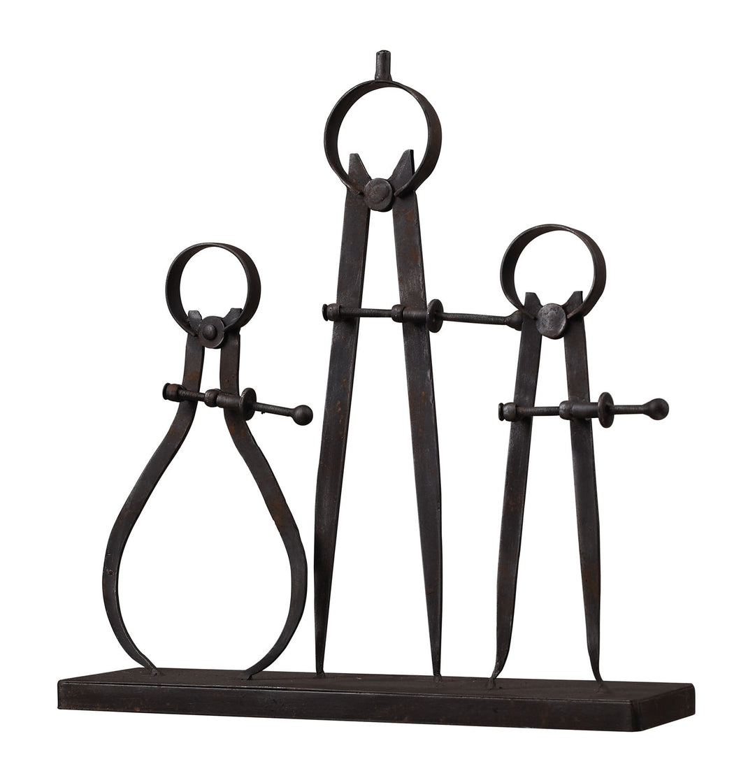Elk Lighting 51-10001  Compass And Caliper Home Decor Antique Black