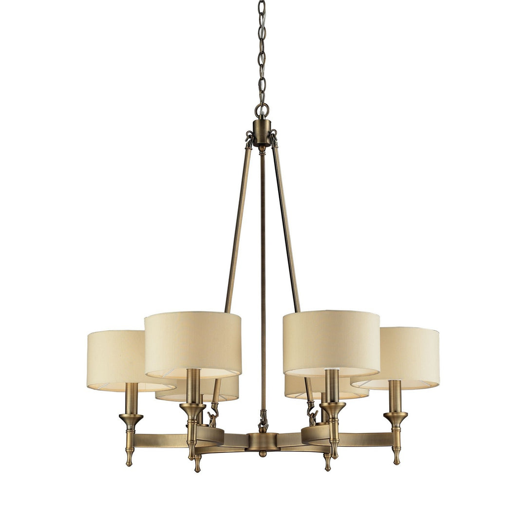 Elk Pembroke 10263/6 Chandelier Light - Antique Brass