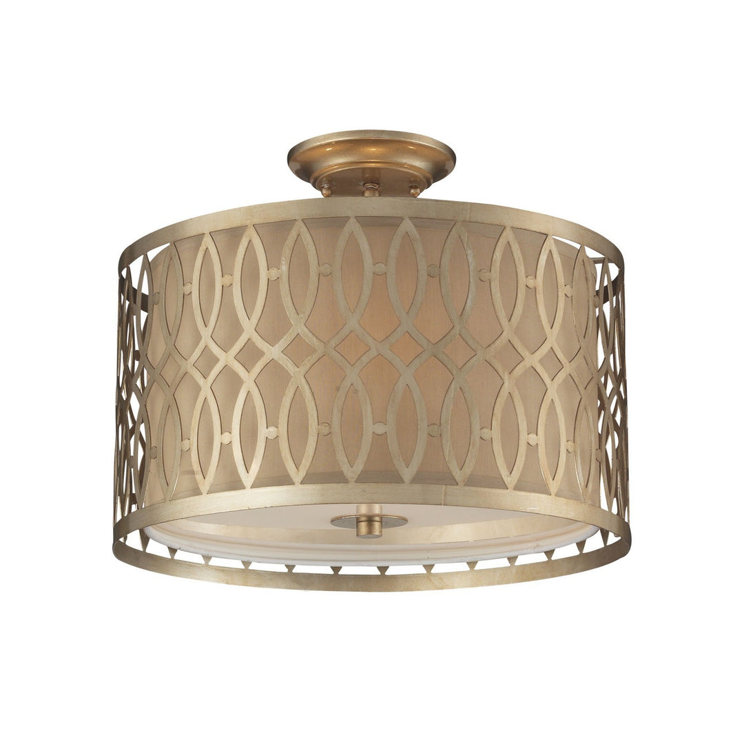 Elk Estonia 31122/3 Ceiling Light - Aged Silver