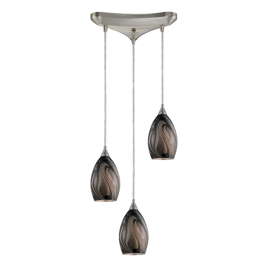 Elk Formations 31133/3ASH Pendant Light - Satin Nickel