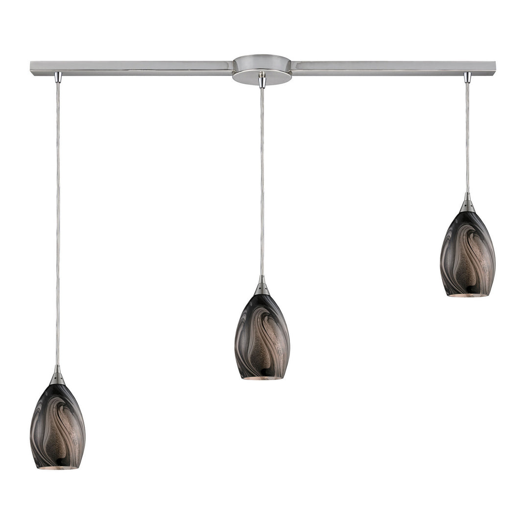 Elk Formations 31133/3L-ASH Pendant Light - Satin Nickel