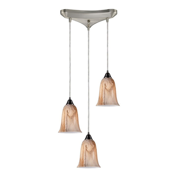 Elk Granite 31138/3 Pendant Light - Satin Nickel