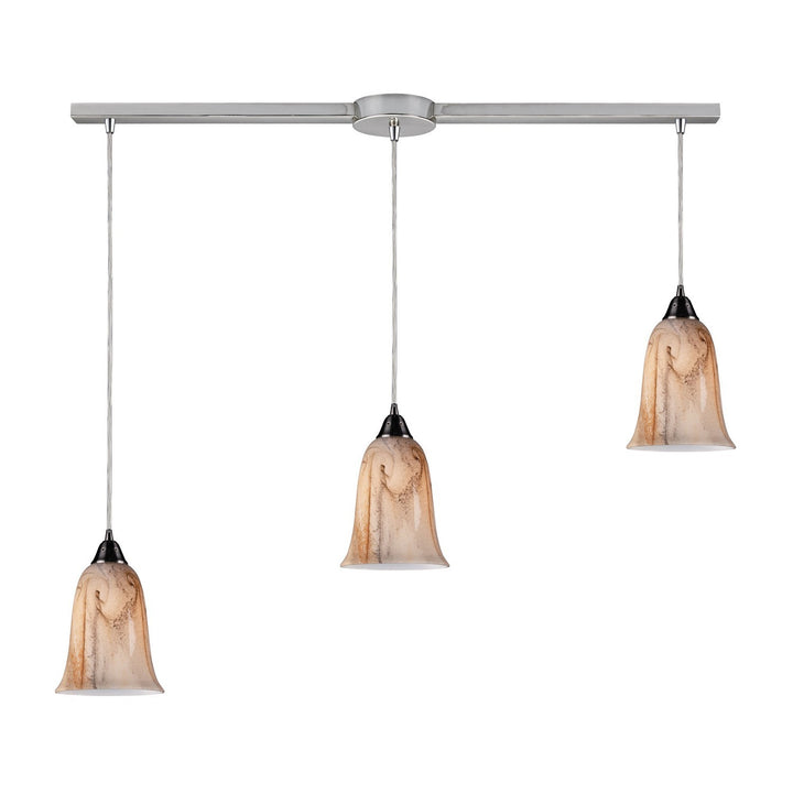 Elk Granite 31138/3L Pendant Light - Satin Nickel