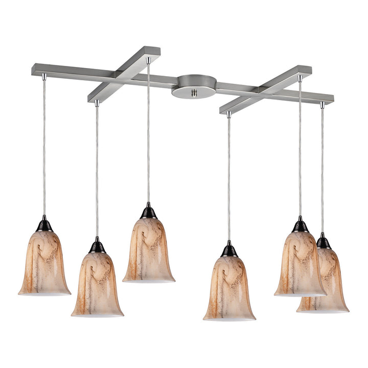 Elk Granite 31138/6 Pendant Light - Satin Nickel