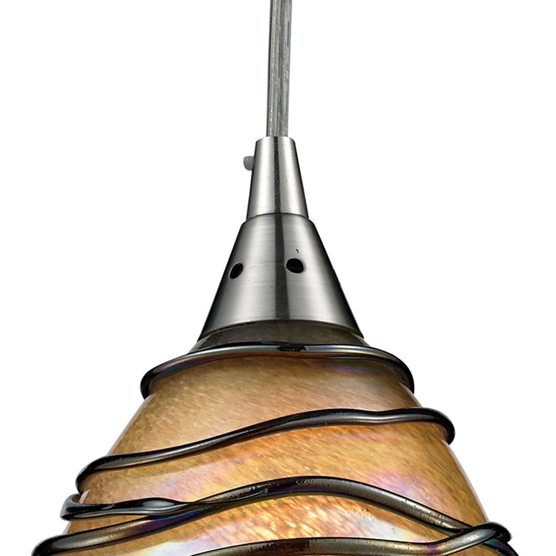 Elk Vines 31142/3 Pendant Light - Satin Nickel