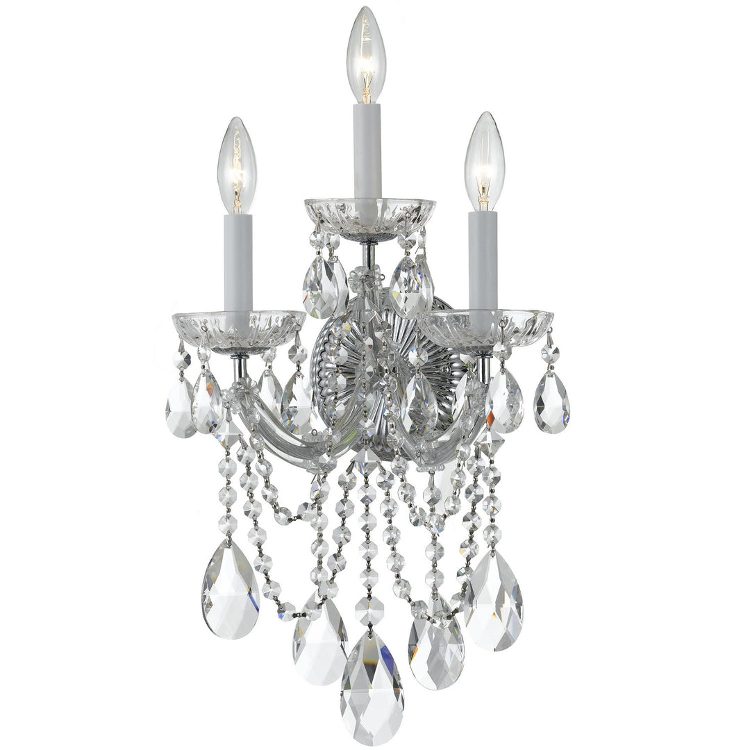 Crystorama Maria Theresa 4423-CH-CL-MWP Wall Light - Polished Chrome