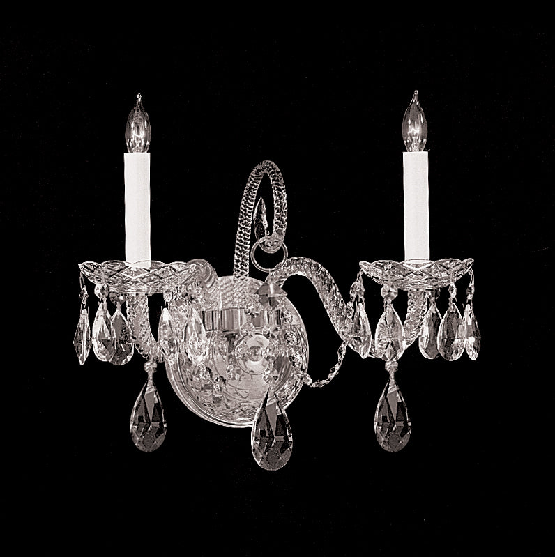 Crystorama Traditional Crystal 5042-CH-CL-MWP Wall Light - Polished Chrome