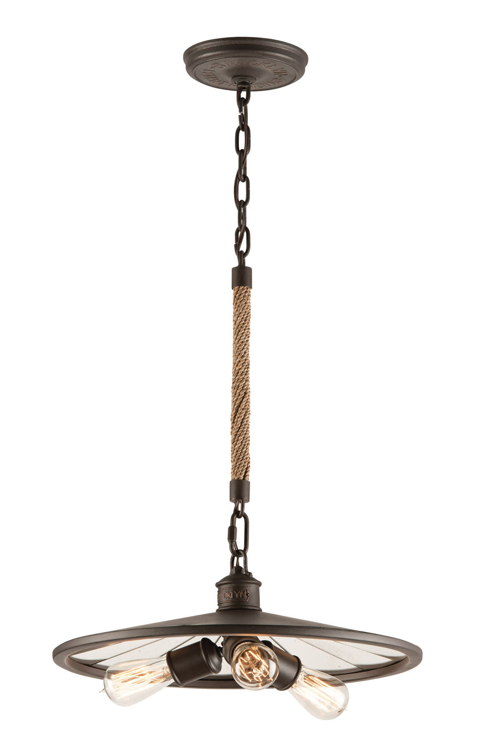 Troy Brooklyn F3145 Pendant Light - Brooklyn Bronze