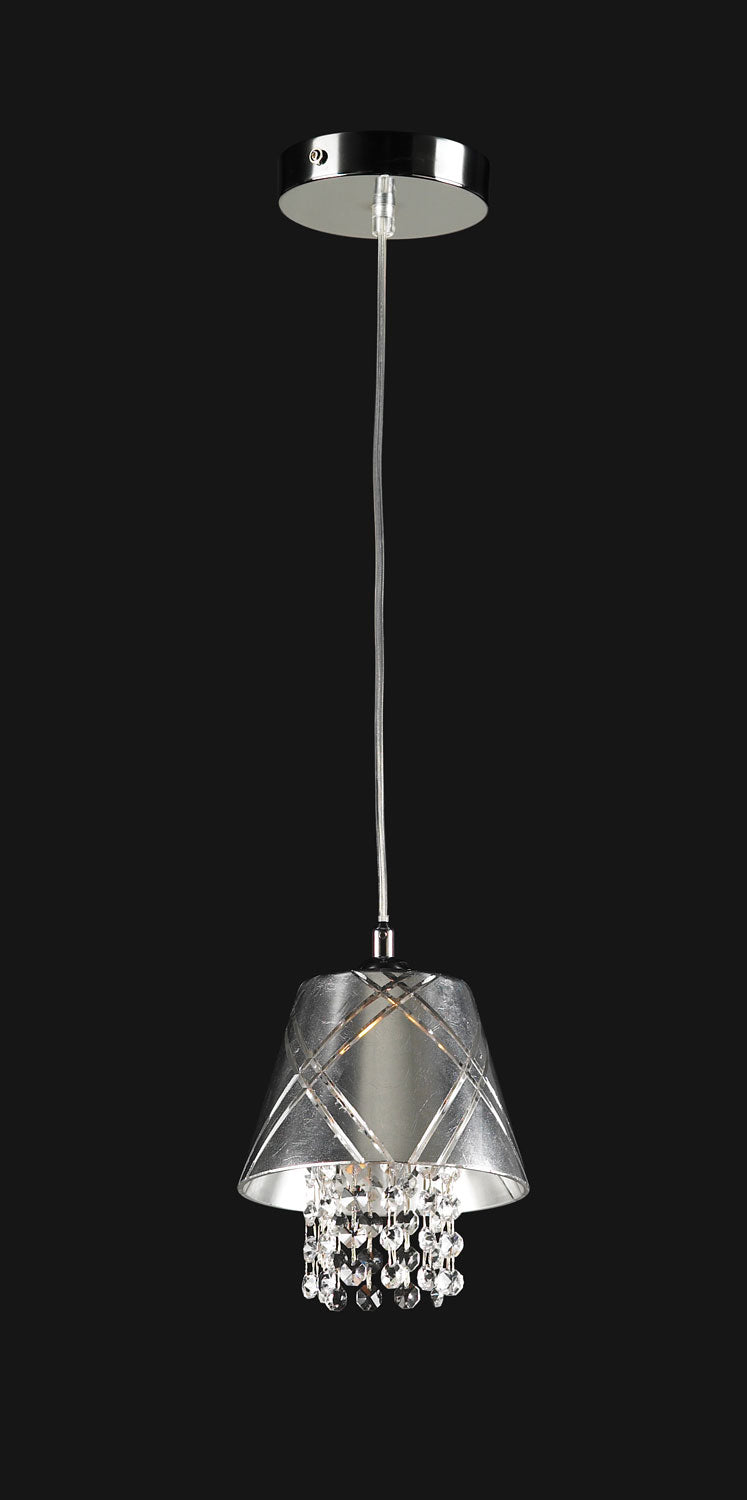 PLC Nikko 81823 SILVER Pendant Light - Polished Chrome